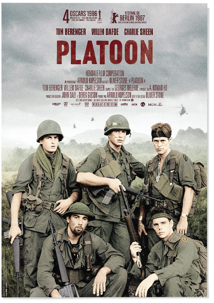 Platoon Movie online Poster 28x40 inch Framed New