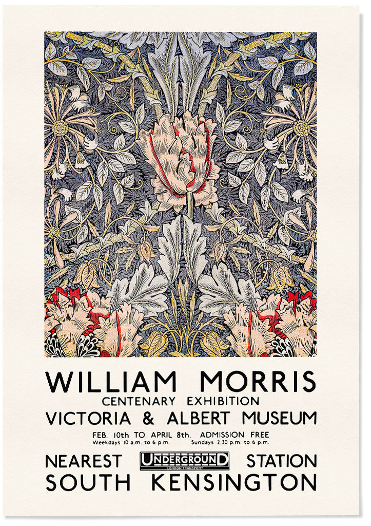 William Morris  Honeysuckle Exhibition Poster – Posterist