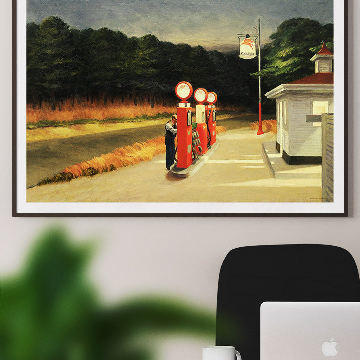 Edward Hopper Art Print - Gas