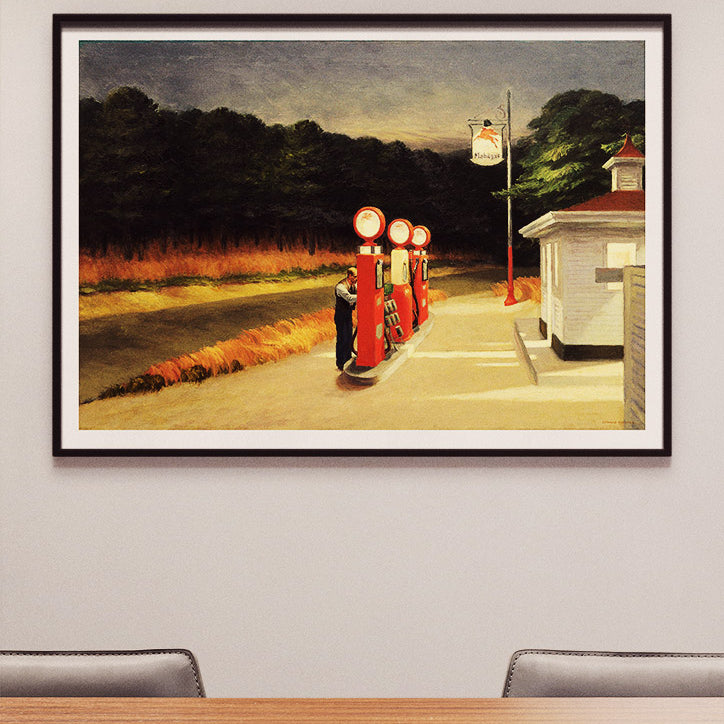 Edward Hopper Art Print - Gas