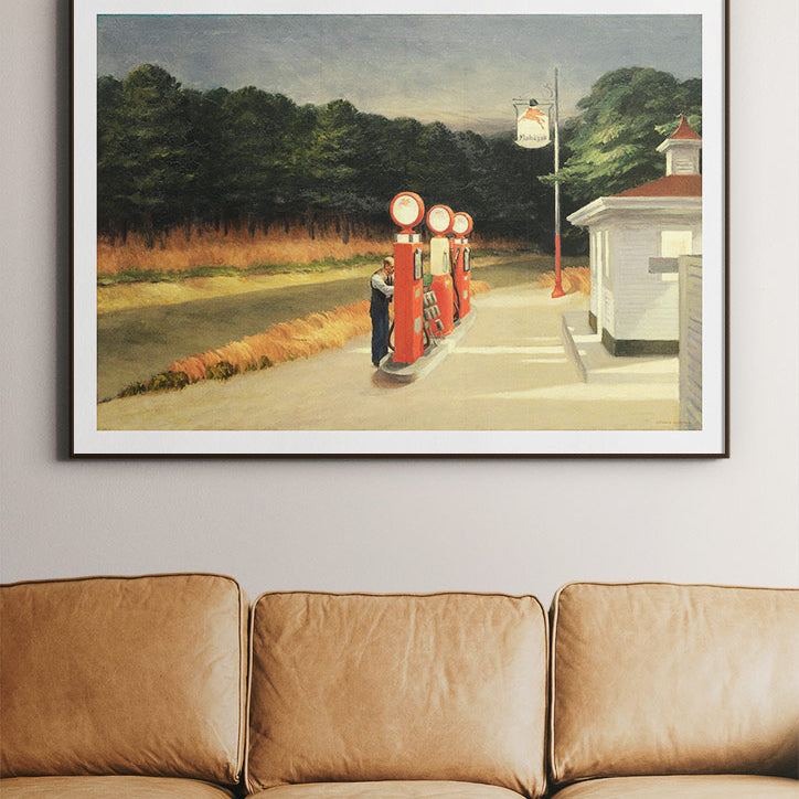 Edward Hopper Art Print - Gas