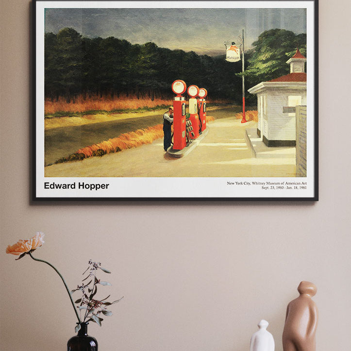 Edward Hopper Exhibition Poster - Gas