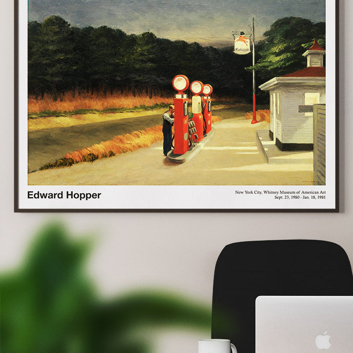 Edward Hopper Exhibition Poster - Gas