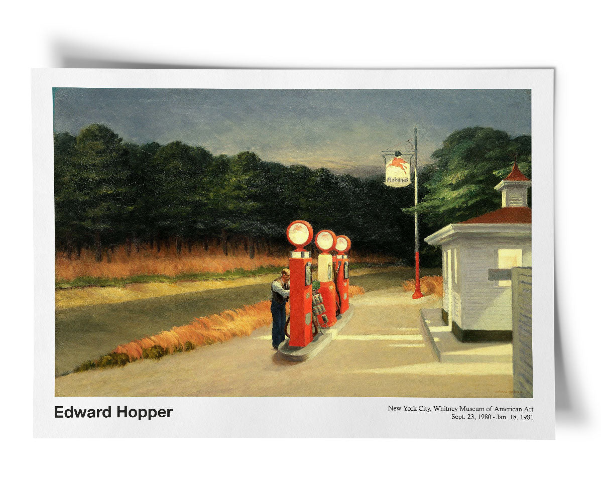 Edward Hopper Exhibition Poster - Gas