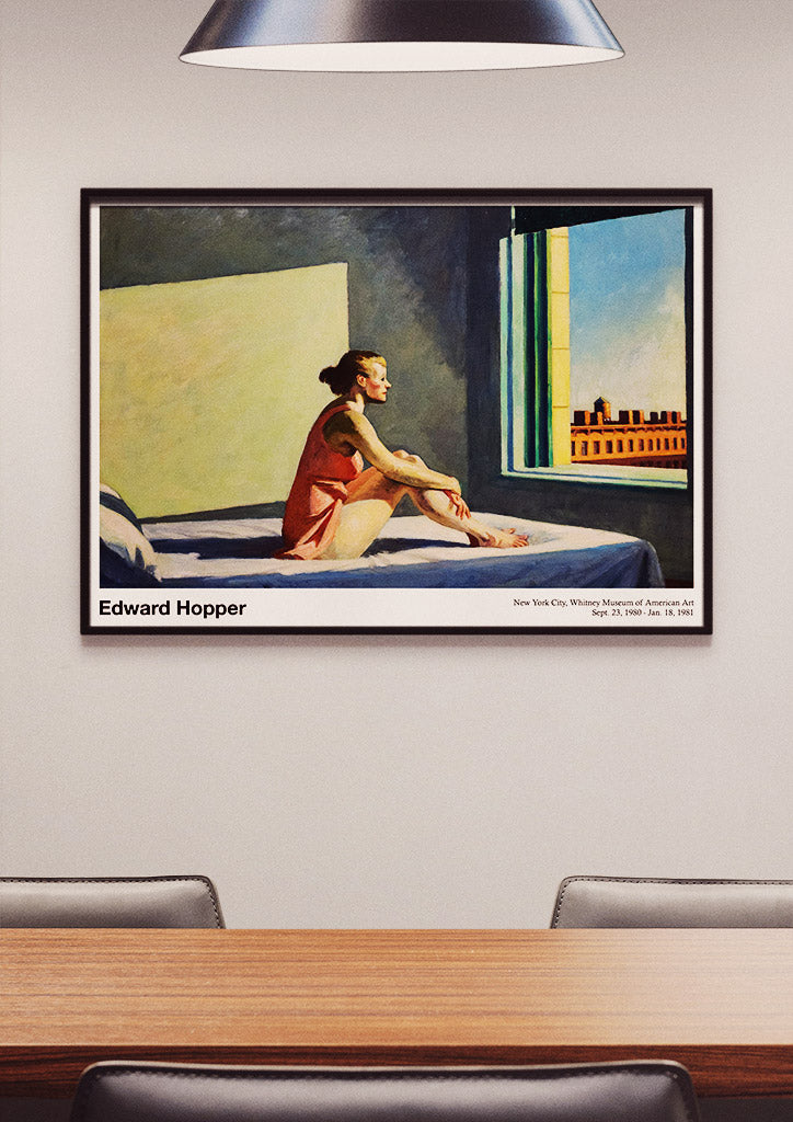 Edward Hopper 'The Morning Sun' Exhibition Poster