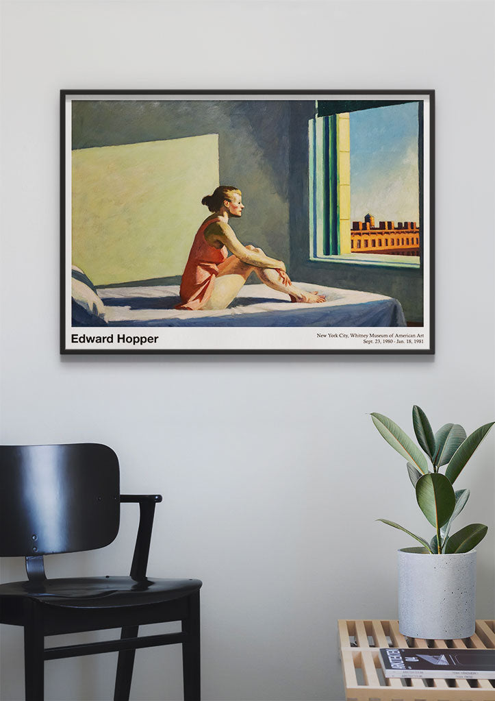 Edward Hopper 'The Morning Sun' Exhibition Poster