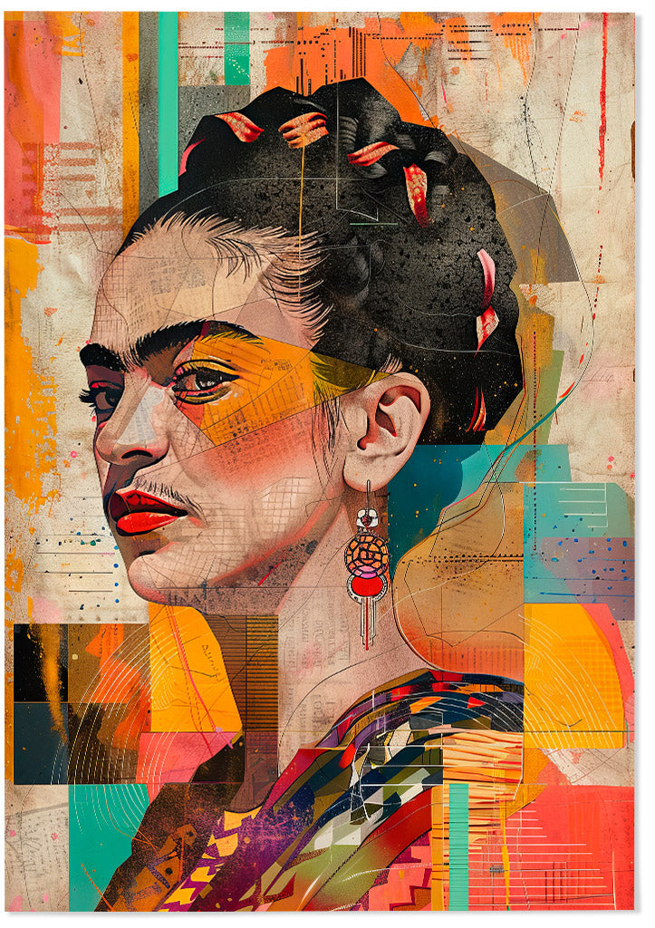 Frida Kahlo Abstract Portrait