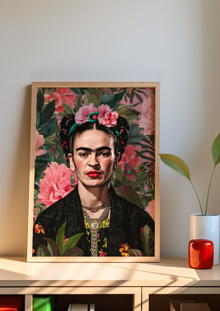 Portrait of Frida Kahlo Art Print