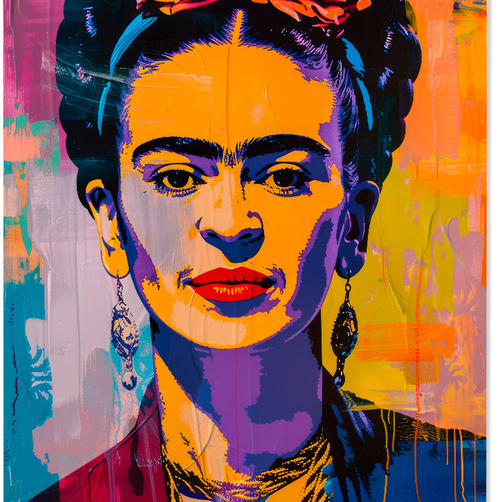 Frida Kahlo Portrait - Inspired by Andy Warhol