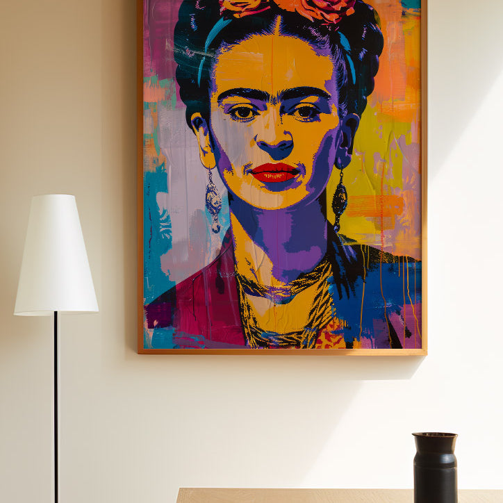 Frida Kahlo Portrait - Inspired by Andy Warhol