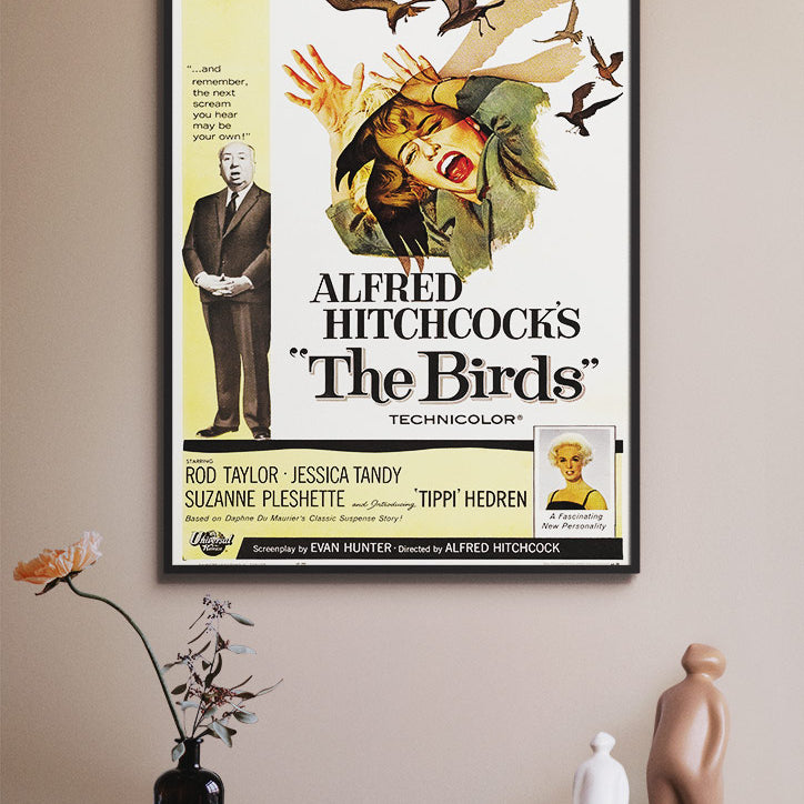 The Birds by Alfred Hitchcock Movie Poster