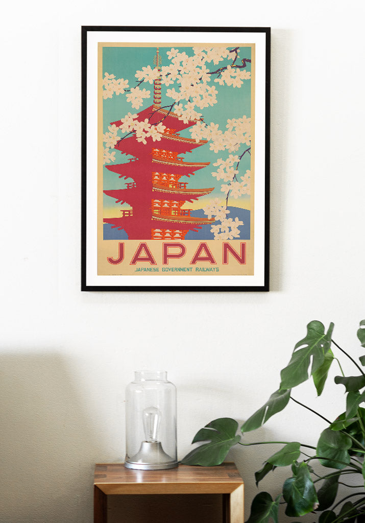 Retro Travel Poster Japan