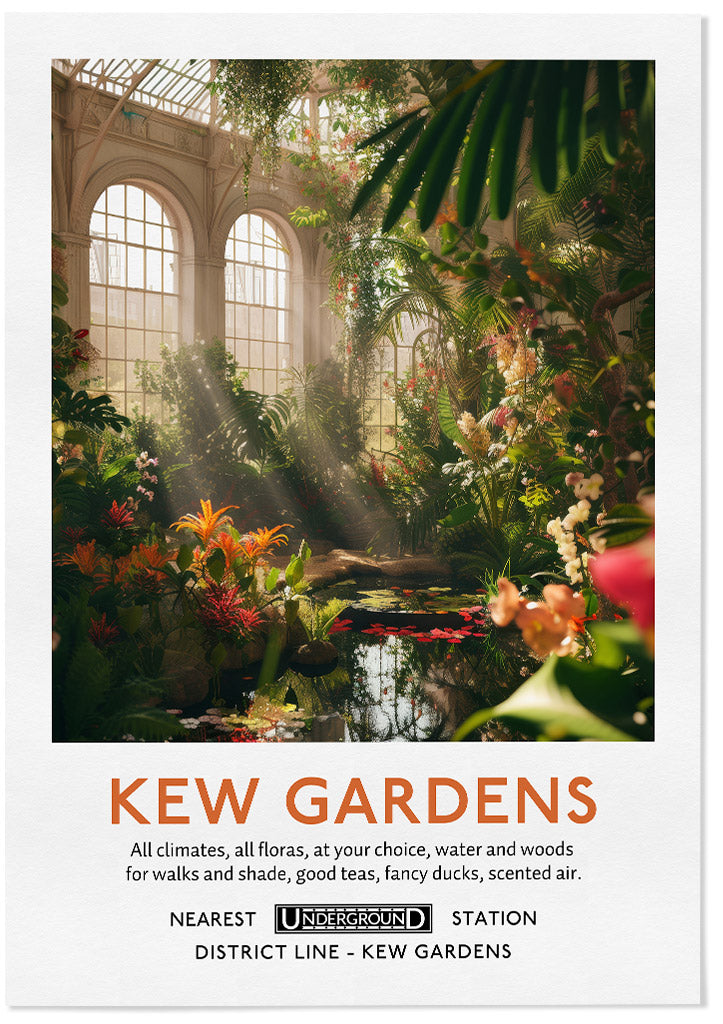 Kew Gardens London Poster