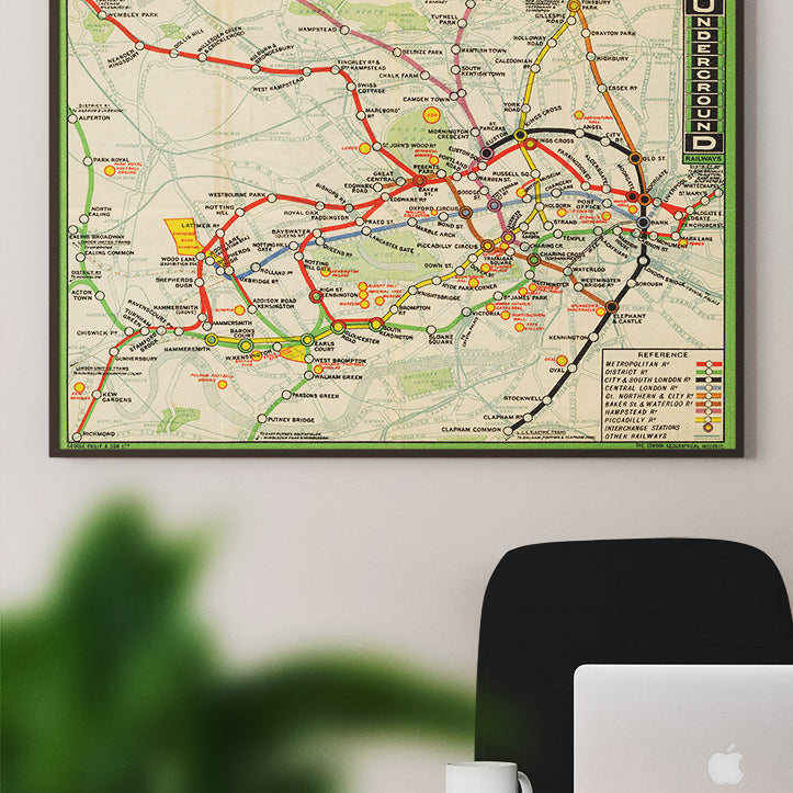 London Underground Map 1912