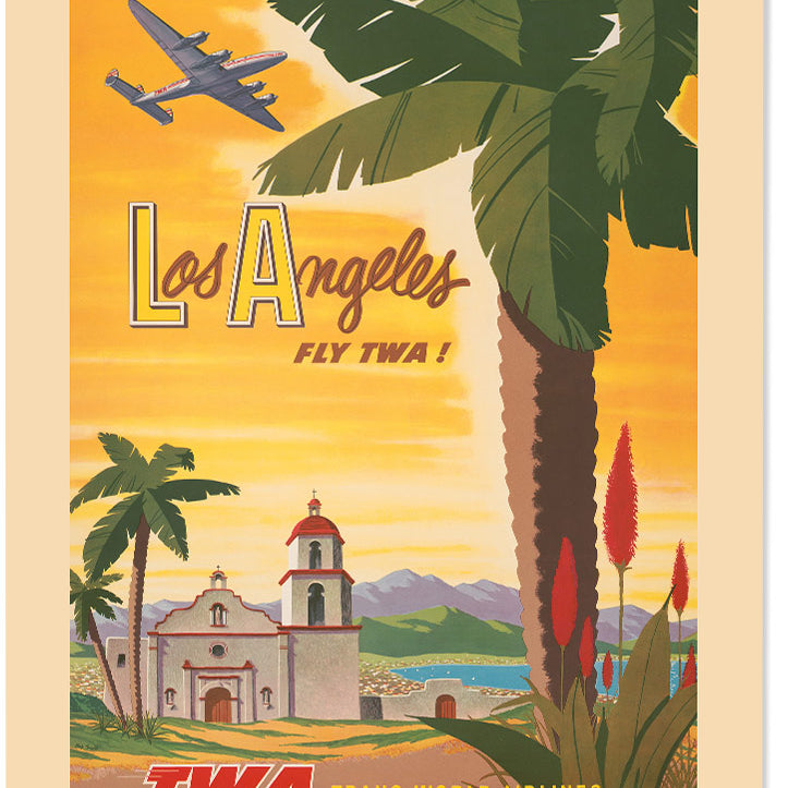 Los Angeles Vintage Travel Poster