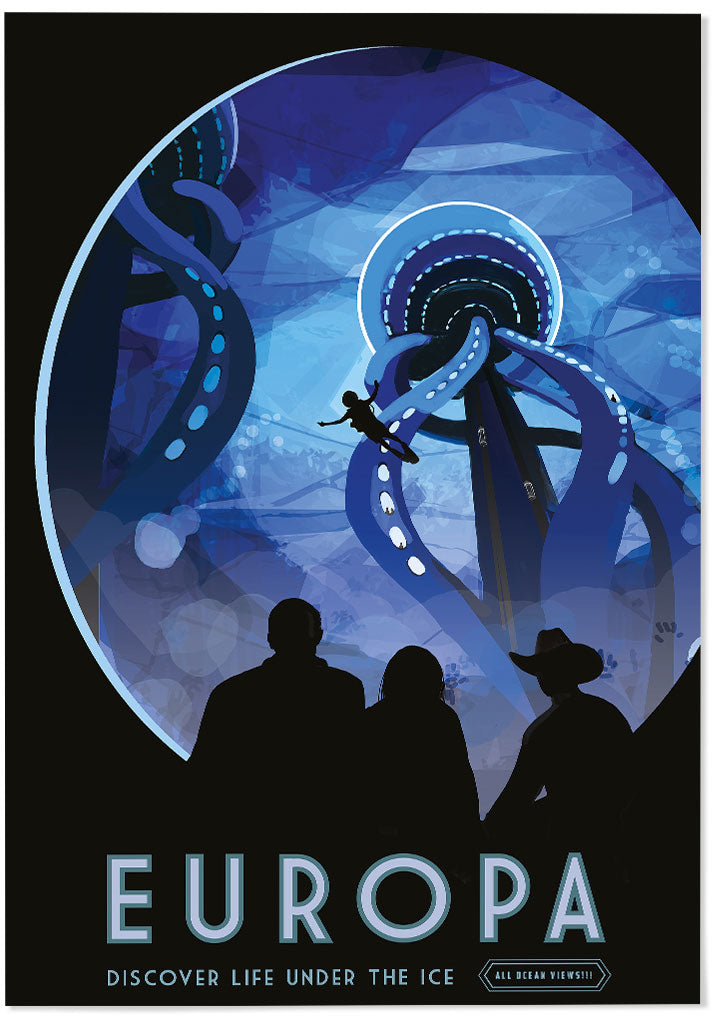 NASA Visions of the Future Poster - Europa