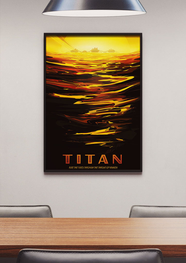 NASA Visions of the Future Poster - Titan