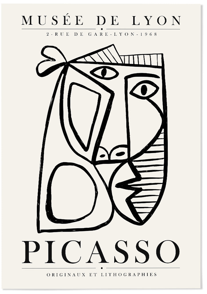 Pablo Picasso Abstract Art Exhibition Poster