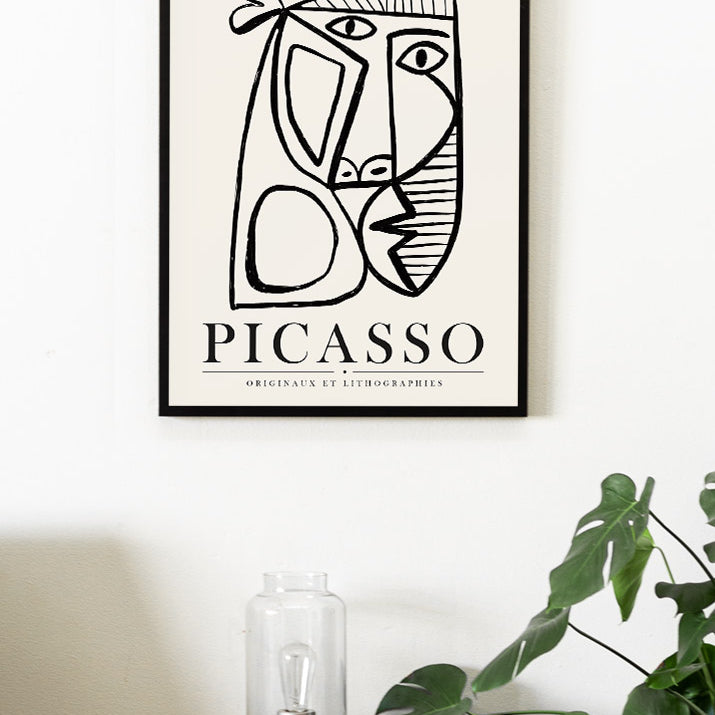 Pablo Picasso Abstract Art Exhibition Poster