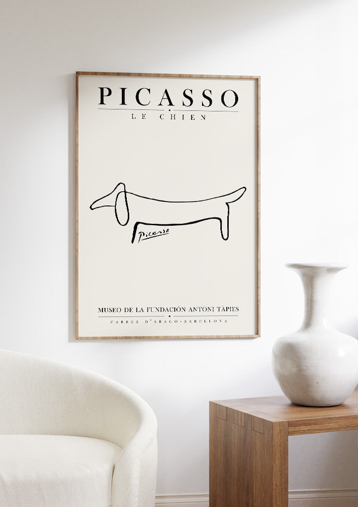 Le Chien by Pablo Picasso Art Poster