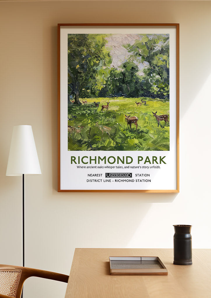 Richmond Park London Poster