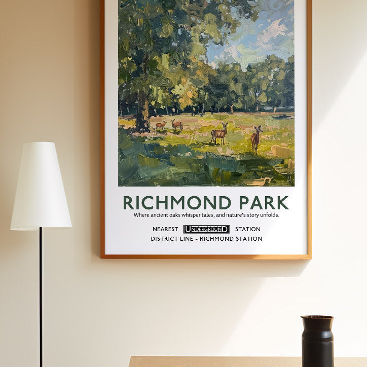 Richmond Park London Poster