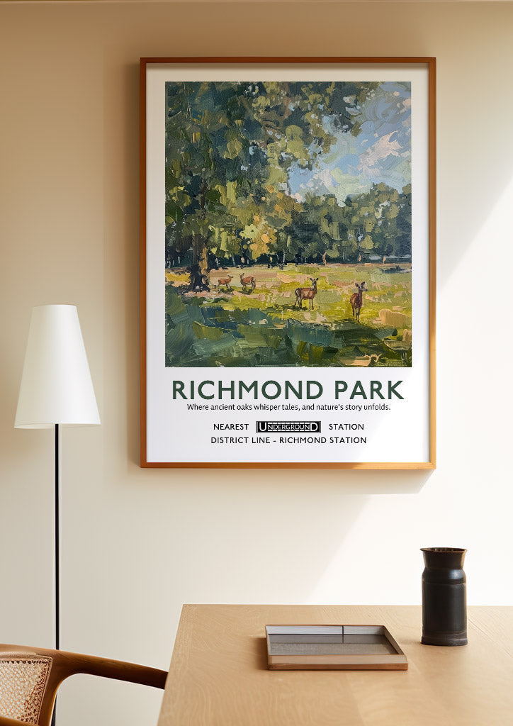 Richmond Park London Poster