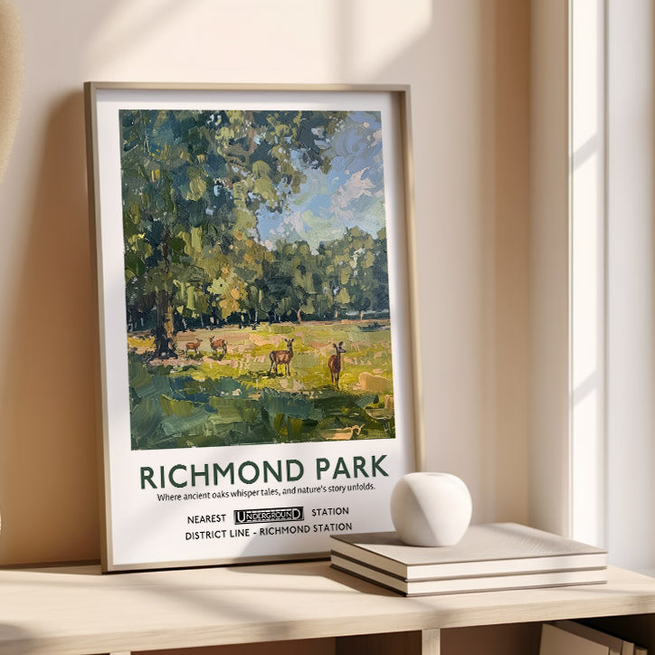 Richmond Park London Poster