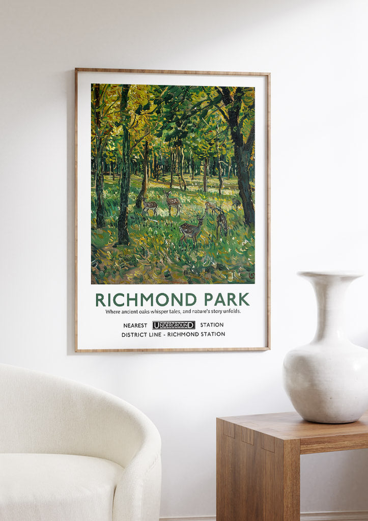 Richmond Park London Poster