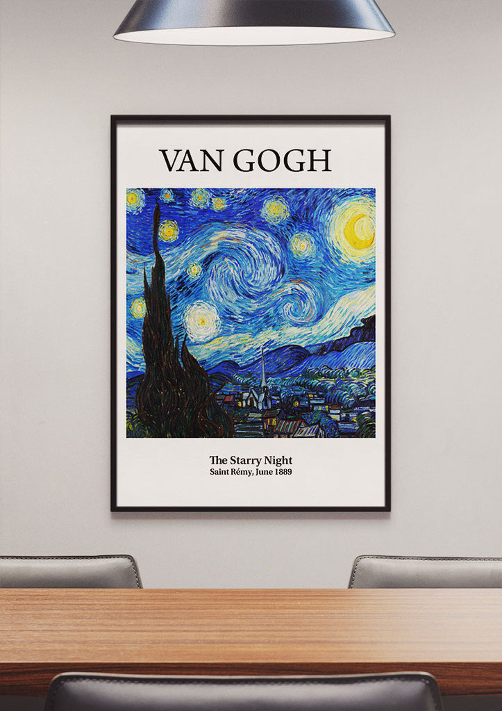 Vincent van Gogh Art Poster - The Starry Night