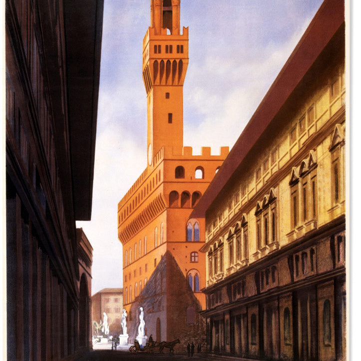 Firenze Vintage Travel Poster