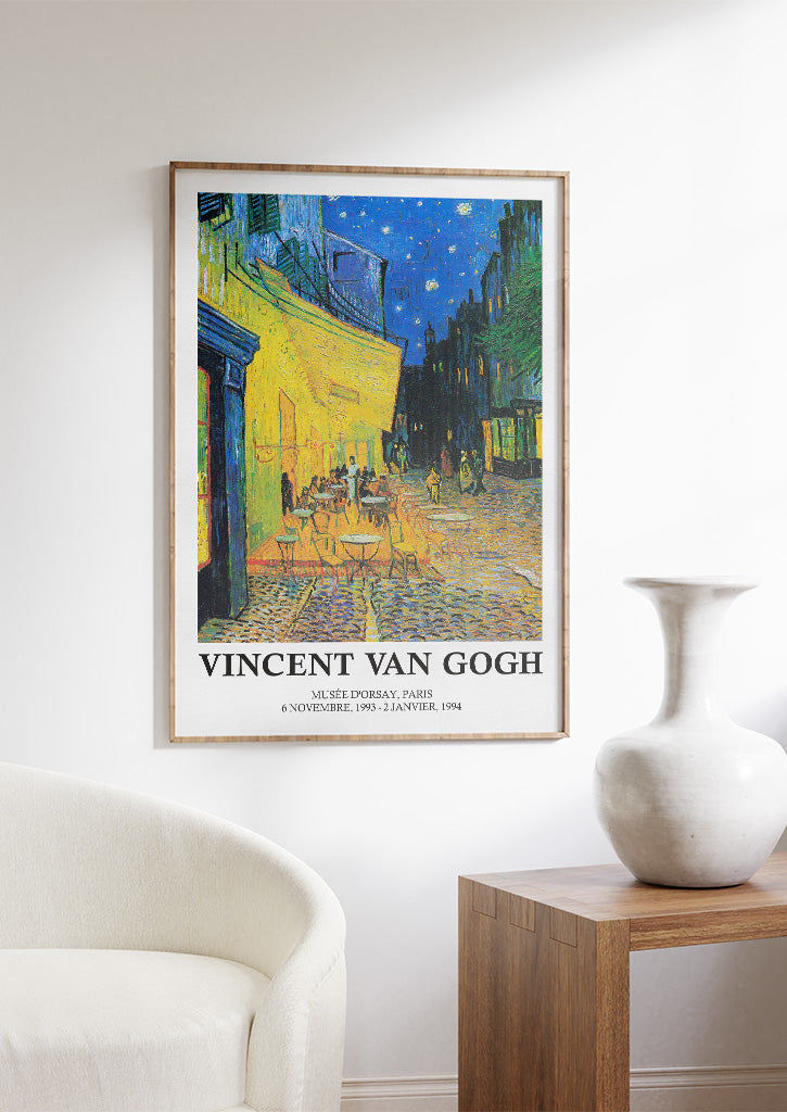 Vincent van Gogh Exhibition Poster - Café Terrace at Night