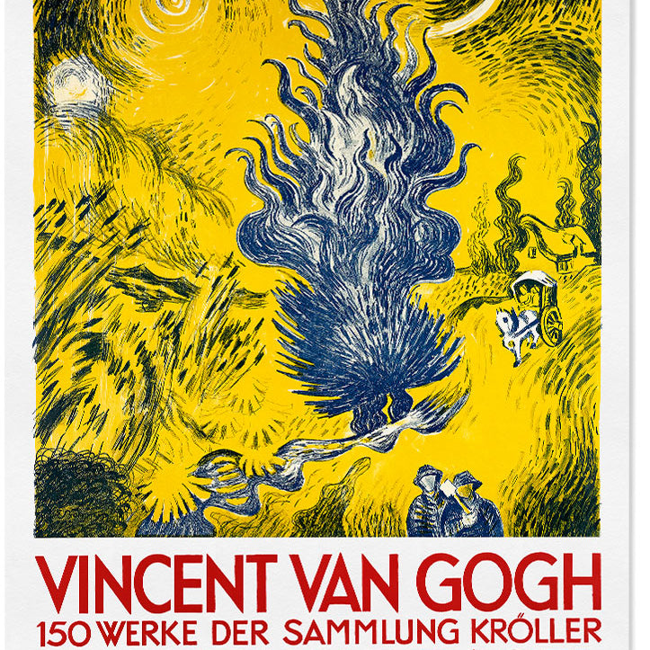 Vincent van Gogh art print, exhibition poster