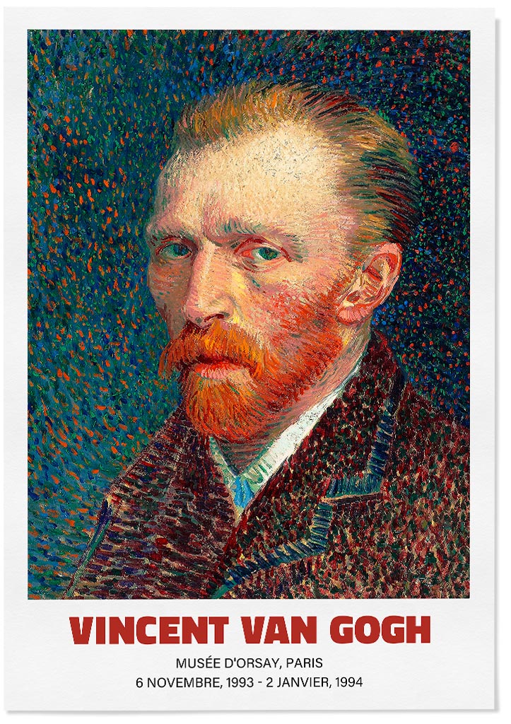 Vincent van Gogh Art Poster  - Self-Portrait