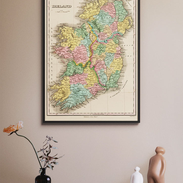 Vintage Map of Ireland