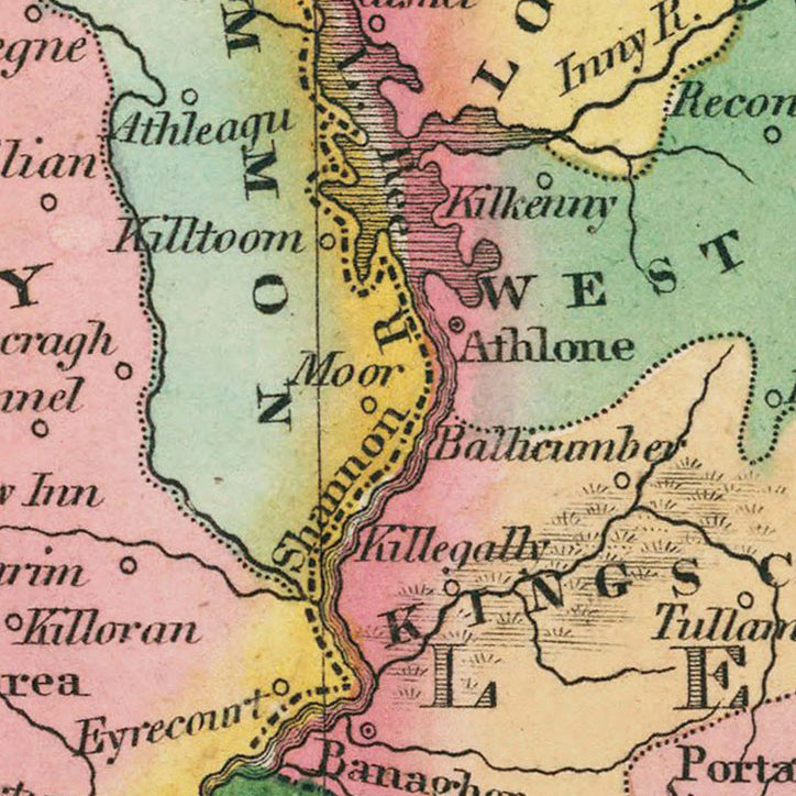 Vintage Map of Ireland