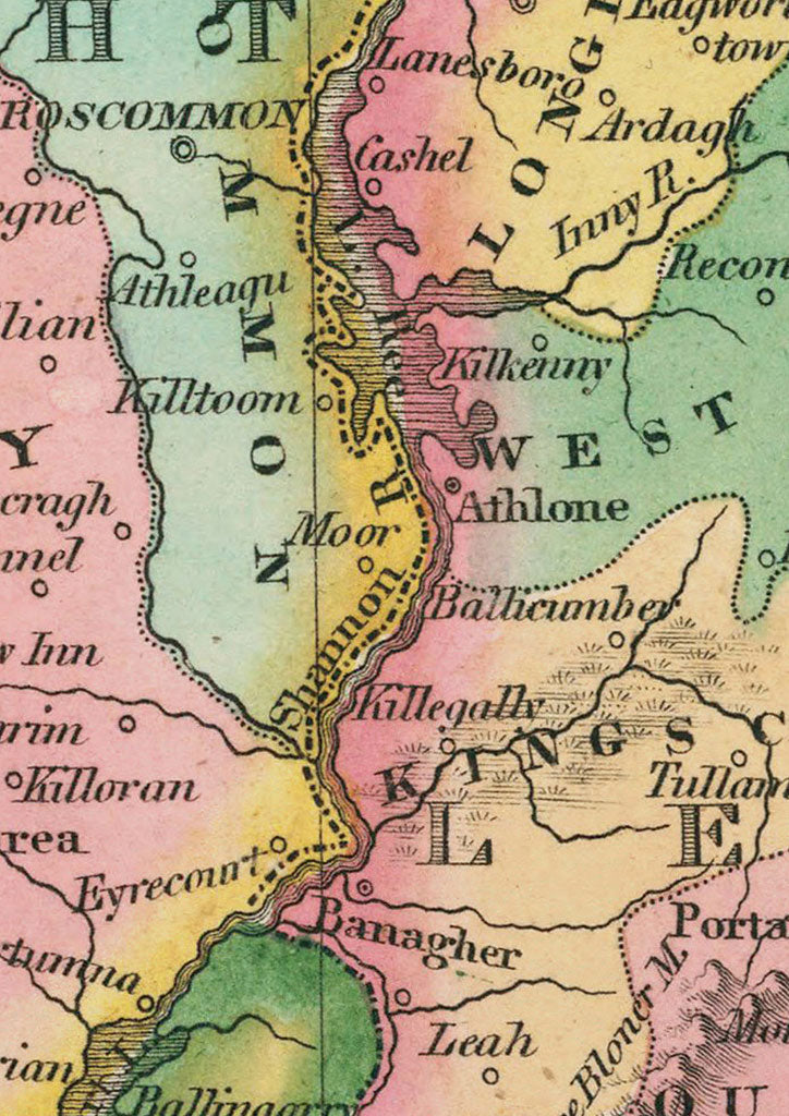 Vintage Map of Ireland