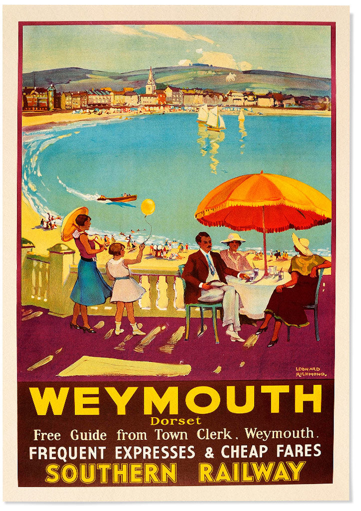 Weymouth England Travel Poster