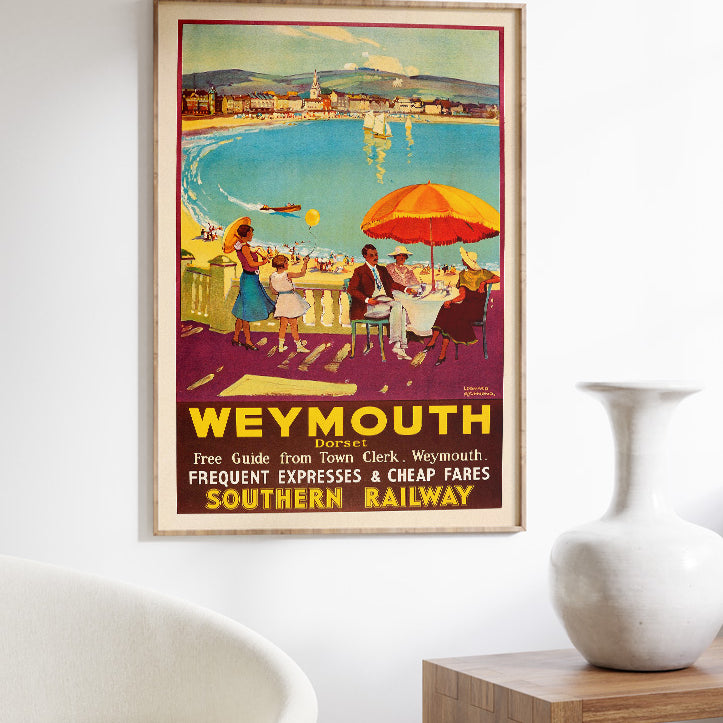 Weymouth England Travel Poster