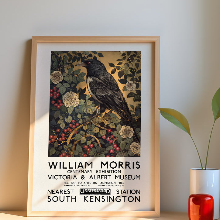 William Morris Exhibition Poster - Magpie