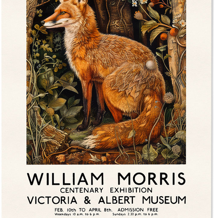 William Morris V&A Exhibition Poster , Fox