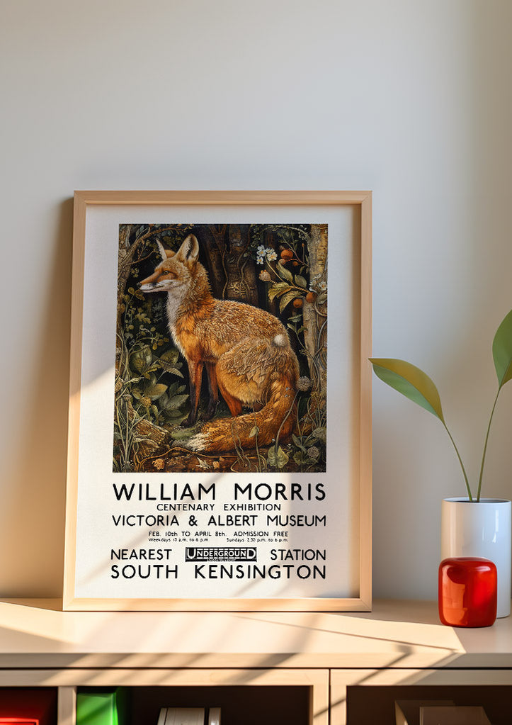 William Morris V&A Exhibition Poster , Fox