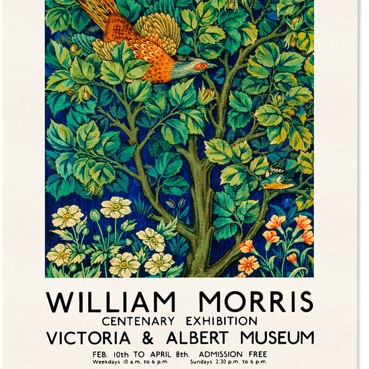 A set of three exhibition posters by William Morris