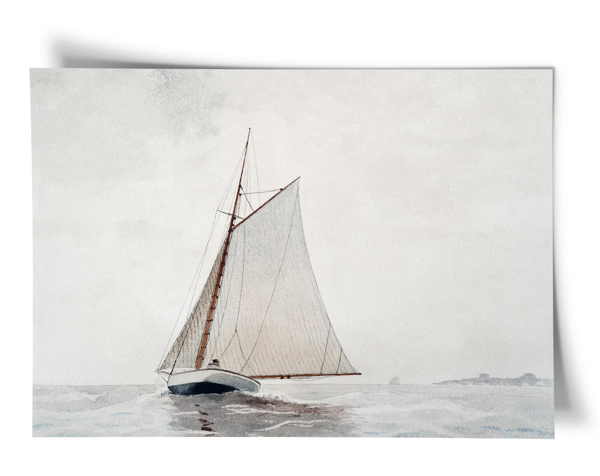 Winslow Homer Print - Sailing off Gloucester