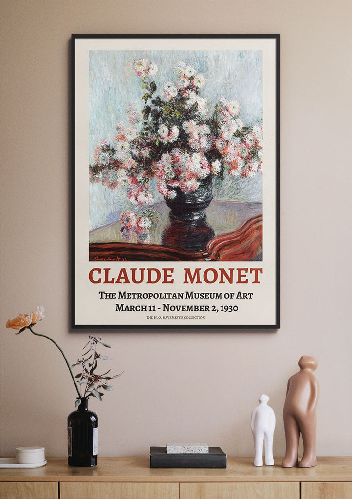 Claude Monet Still Life Art Print - Chrysanthemums