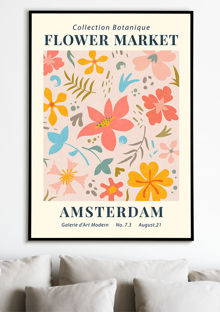 Flower Market Amsterdam Poster