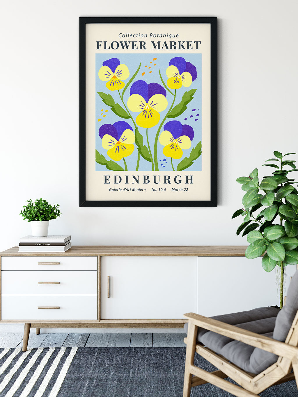 Flower Market Edinburgh Poster