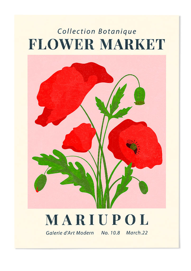 Flower Market Mariupol Poster