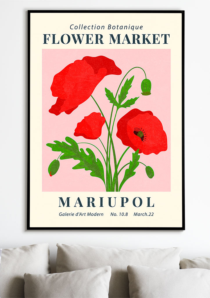 Flower Market Mariupol Poster