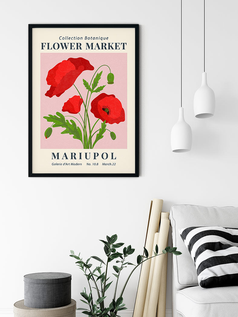 Flower Market Mariupol Poster